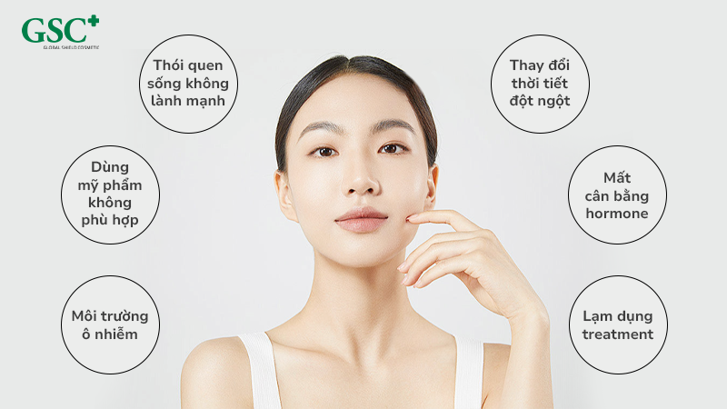 nguyên nhân chính khiến da bạn nhạy cảm