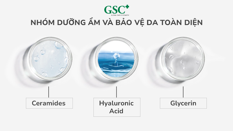 Nhóm dưỡng ẩm và bảo vệ da toàn diện