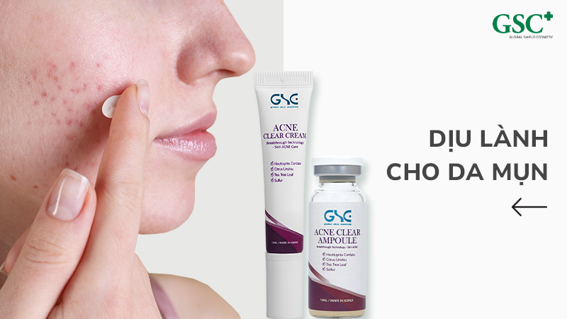 Sử dụng serum/kem mụn/chấm mụn