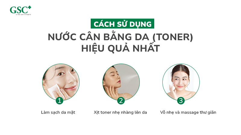 Cách sử dụng nước cân bằng da (toner) hiệu quả nhất