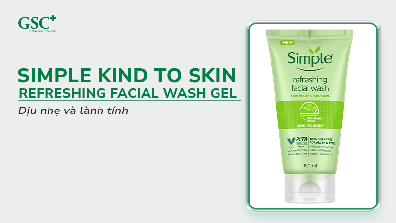 Simple Kind to Skin Refreshing Facial Wash Gel