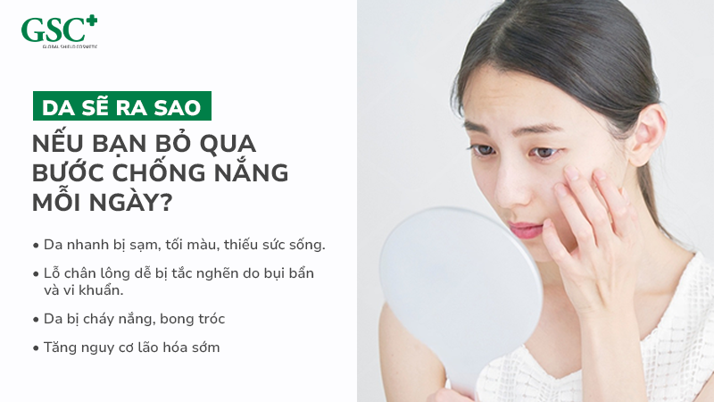 Da sẽ ra sao nếu bạn bỏ qua bước chống nắng mỗi ngày